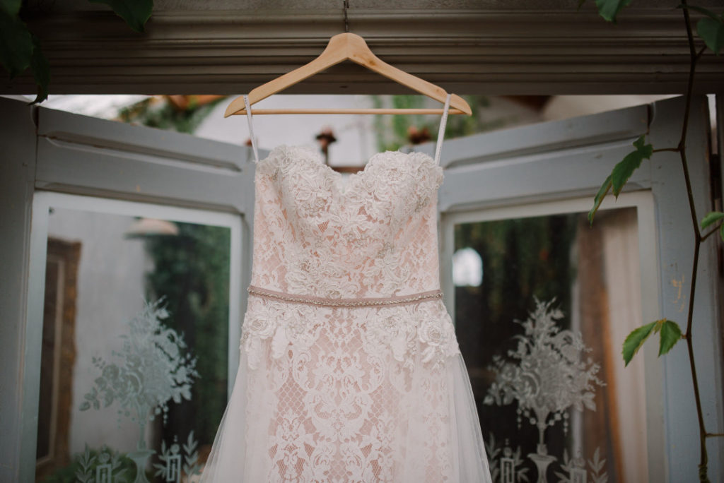 Fall inspired wedding styling workshop-Lovely and Planned-details of a bridal dress