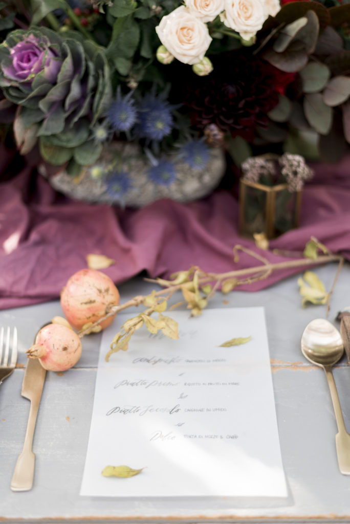 Fall inspired wedding styling workshop-Lovely and Planned-menu