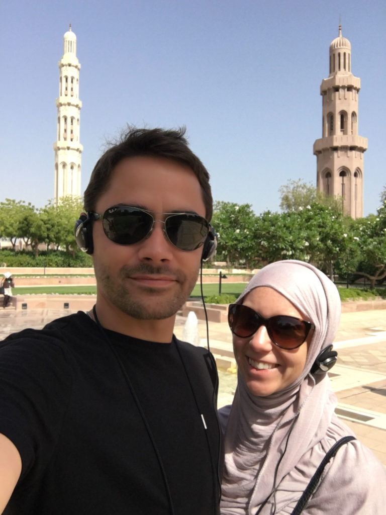 Meet Michaela, the heart behind Lovely & Planned and my husband Georg in Muscat, Oman