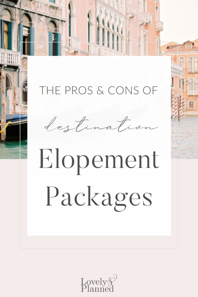 An elopement wedding package should never feel constraining. Instead, it should provide you with peace of mind and save you a ton of time wedding planning. So, in this blog I'll cover how to find the perfect elopement package for your wedding. #lovelyandplanned 